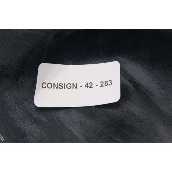 Dior Womens PVC Pants US 8 F 40 Shinny Viscose Anthracite Blue Slim Fit Trousers - Picture 10 of 10